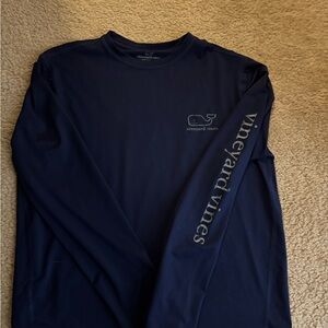 Vineyard Vines Boy’s Dark Blue Long Sleeve Performance Tee